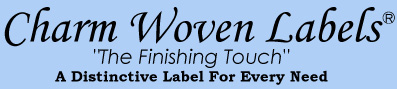 VISIT Charm Woven Labels