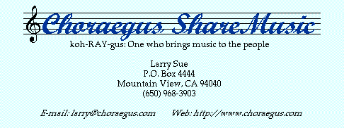 Visit Choraegus ShareMusic